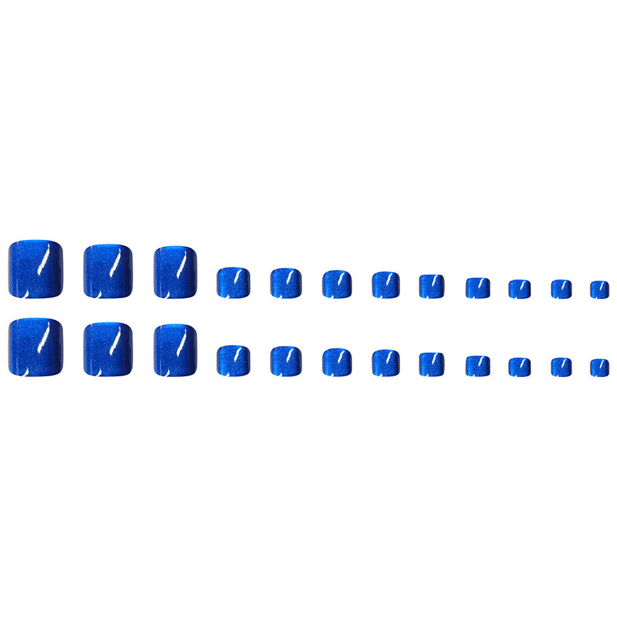 No.504 Blue Cat's Eye Toenails Patch 24pcs/Set