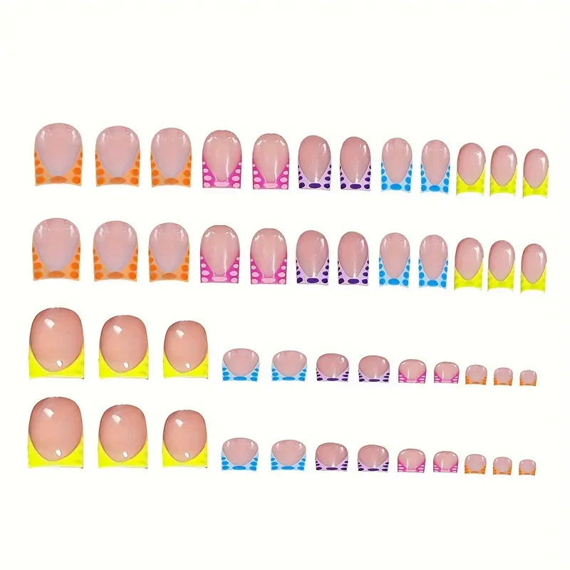 No.PSN29 Leopard Hand & Toe Pair Set-48pcs