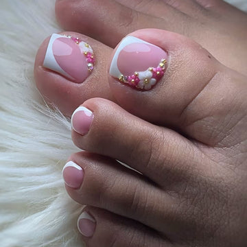 No.383 Flowers Toenails Patch 24pcs/Set