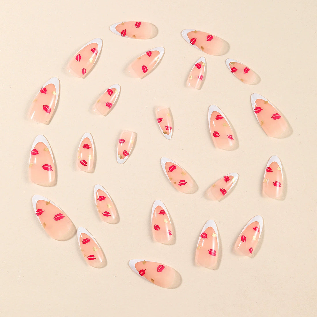 No.VN57 Love Fingernails Patch 24pcs/Set