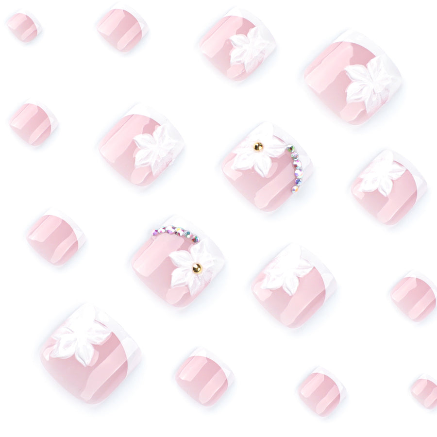 No.567 Flower Toenails Patch 24pcs/Set