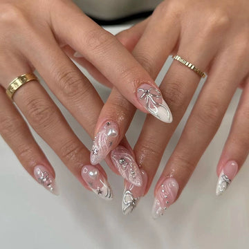 No.F320 Love Bow Fingernails Patch 24pcs/Set