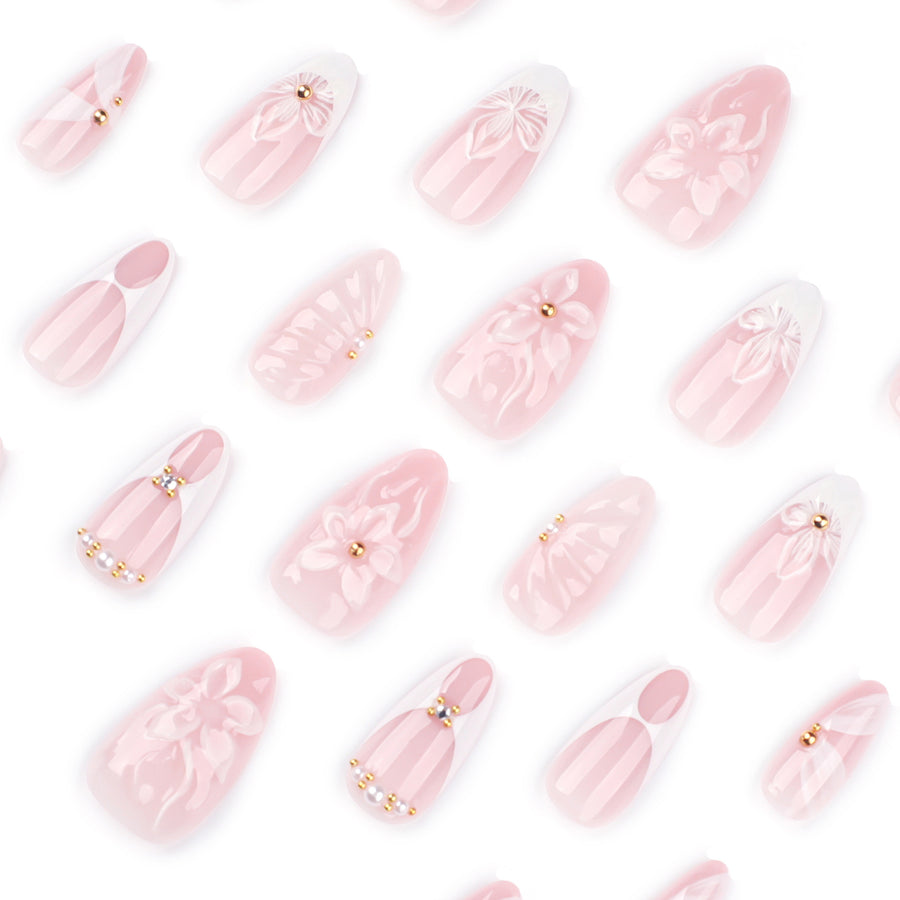 No.F418 Print Fingernails Patch 24pcs/Set