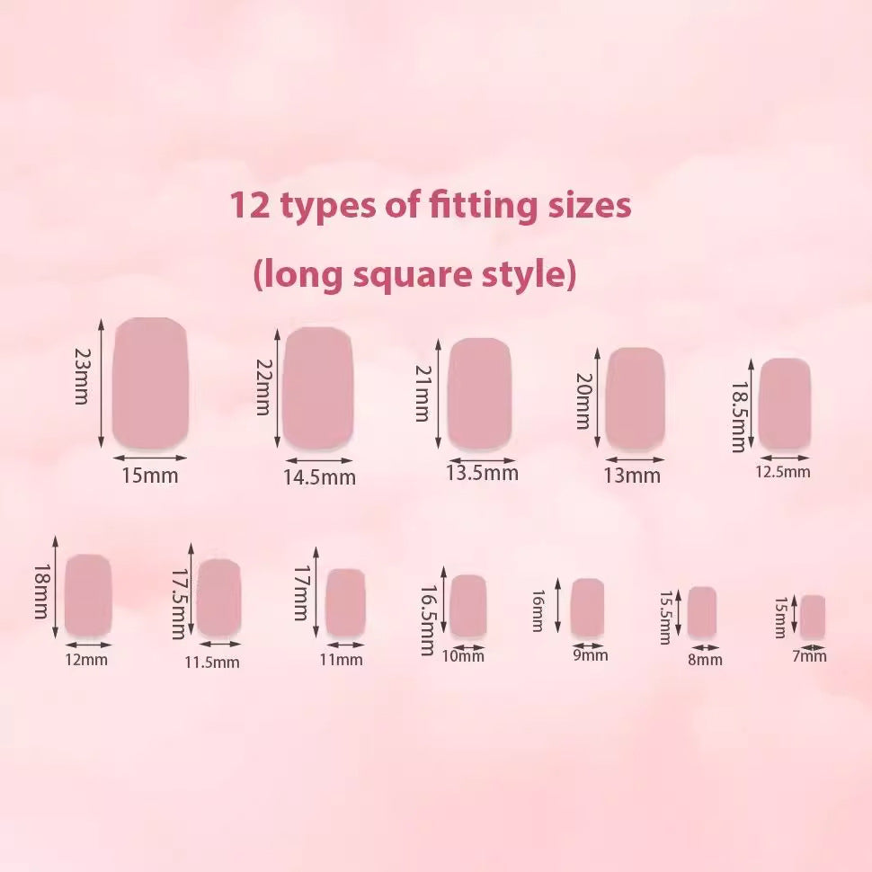 No.F237 Leopard Print Bow Fingernails Patch 24pcs/Set