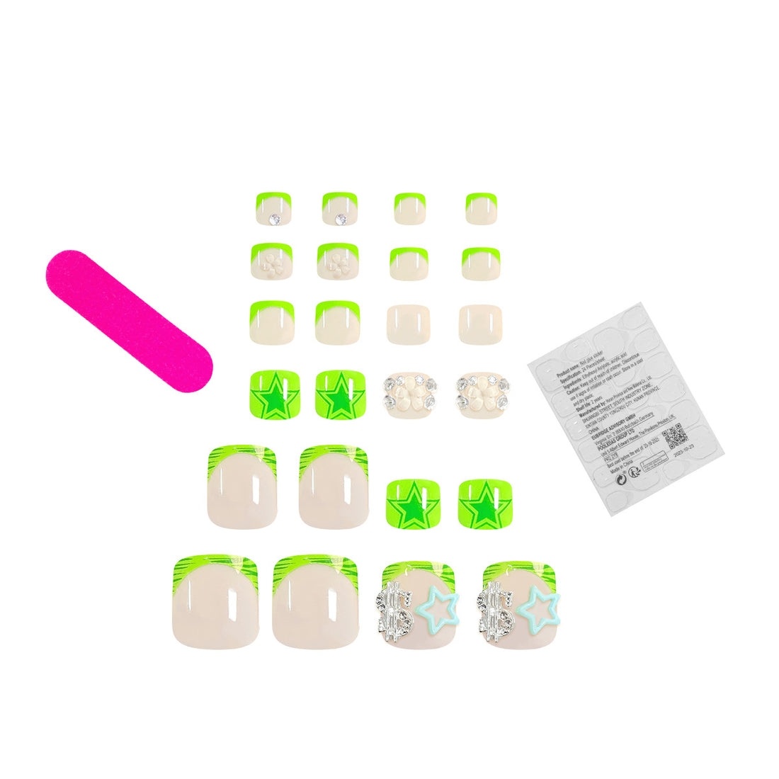 No.363 Star Toenails Patch 24pcs/Set