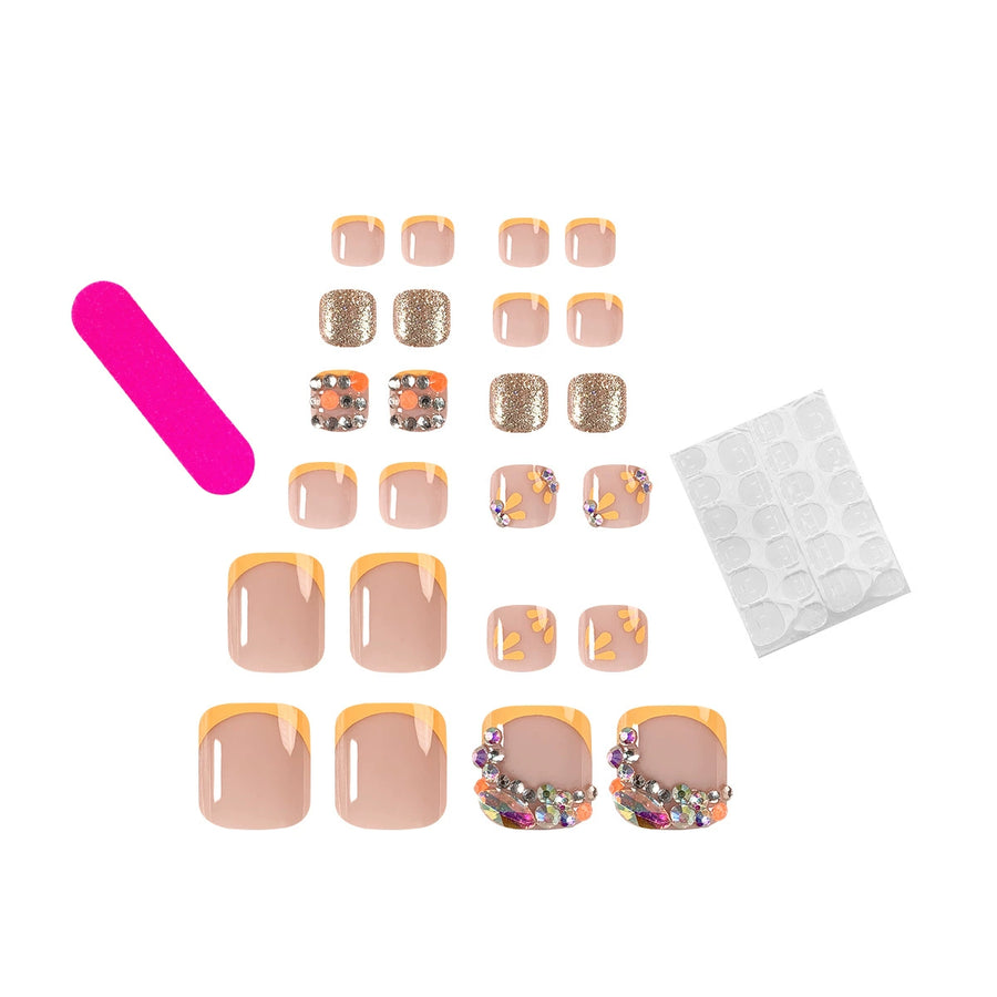 No.478 Flash Toenails Patch 24pcs/Set