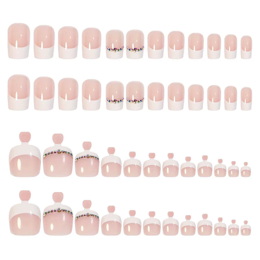 No.PSN40 Pink Hand & Toe Pair Set-48pcs