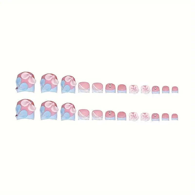 No.PSN33 Flower Hand & Toe Pair Set-48pcs