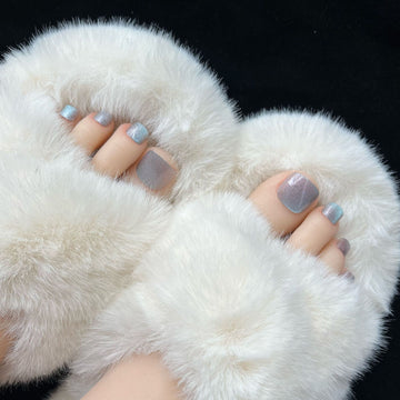 No.673 Colorful Cat's Eye Toenails Patch 24pcs/Set