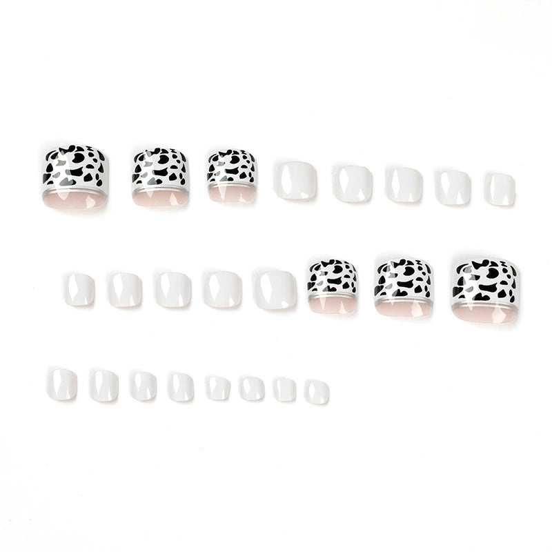 No.410 Leopard Toenails Patch 24pcs/Set