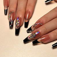 No.F333 Black Fingernails Patch 24pcs/Set
