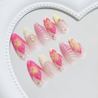 No.F446 Sweet Shell  Fingernails Patch 24pcs/Set