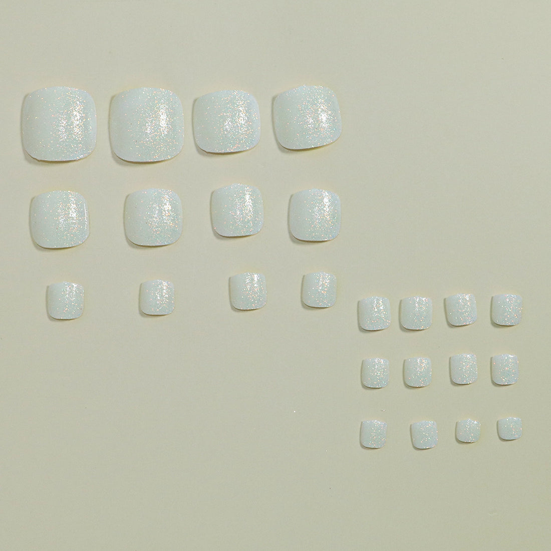 No.189 White Toenails Patch 24pcs/Set