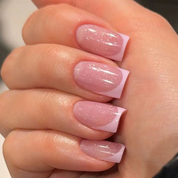 No.F292 Pink Fingernails Patch 24pcs/Set