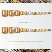No.603 Summer  Cat's Eye Toenails Patch 24pcs/Set