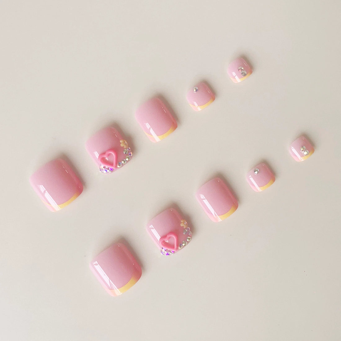 No.397 Sweet Love Toenails Patch 24pcs/Set