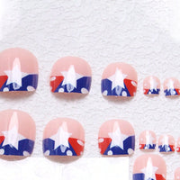 No.JFN4 4th of July Stars Toenails Patch – 24pcs