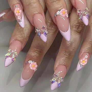 No.F356 3D Aurora Bow Fingernails Patch 24pcs/Set