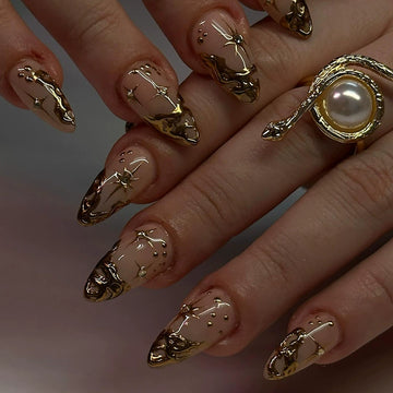 No.F314 Retro Fingernails Patch 24pcs/Set