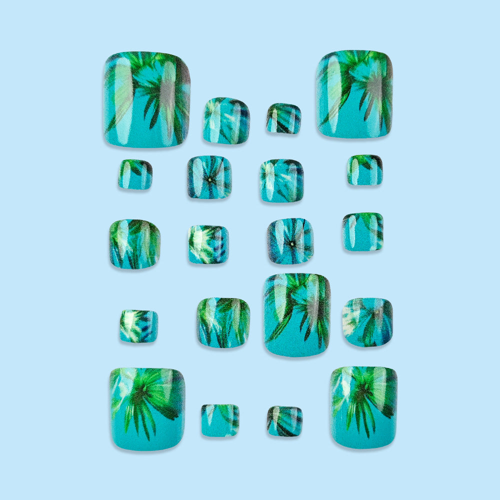 No.BH12 Coconut Trees Toenails Patch 24pcs/Set