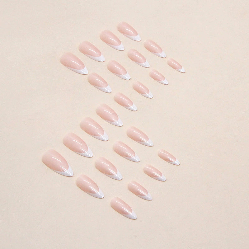 No.F246 Almond Fingernails Patch 24pcs/Set
