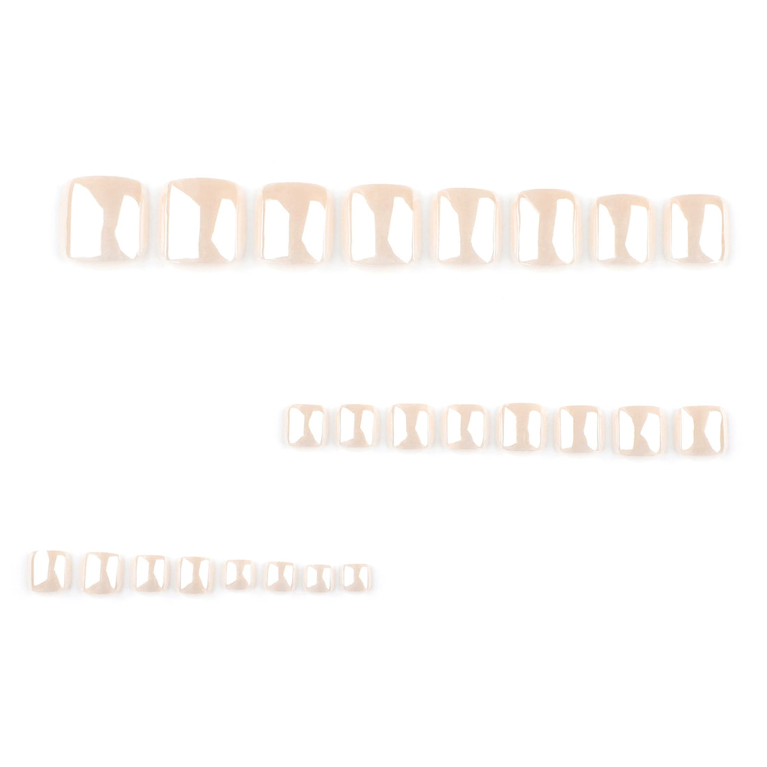 No.399 Nude Toenails Patch 24pcs/Set