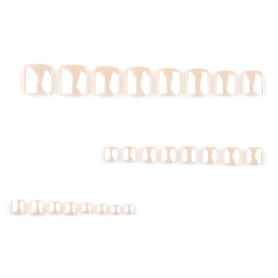 No.399 Nude Toenails Patch 24pcs/Set