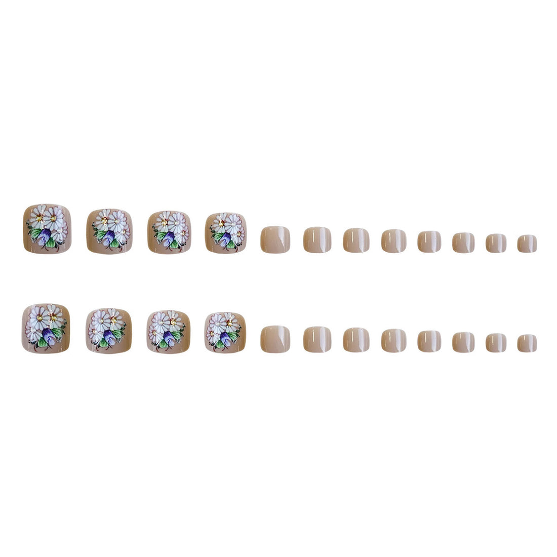 No.505 Daisy Toenails Patch 24pcs/Set