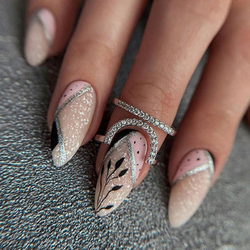 No.F96 Flash Lines Fingernails Patch 24pcs/Set