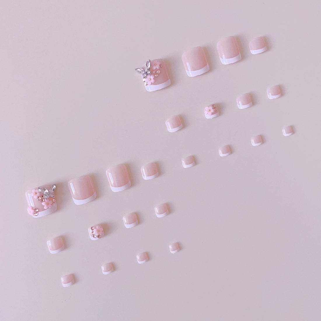 No.420 Sweet FlowersToenails Patch 24pcs/Set