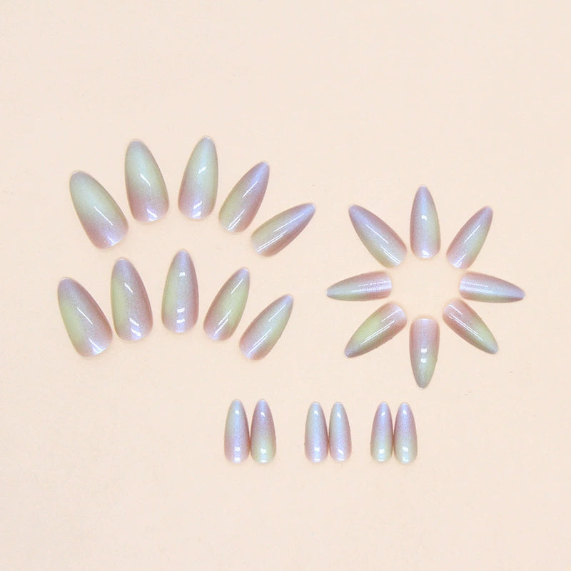 No.F347 Colorful Aurora Fingernails Patch 24pcs/Set