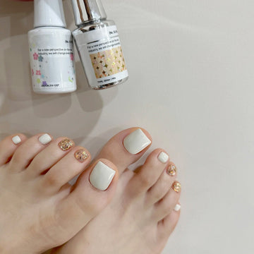 No.530 WhiteToenails Patch 24pcs/Set