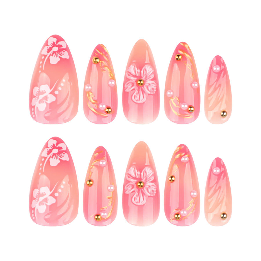 No.F419 3D Print Fingernails Patch 24pcs/Set