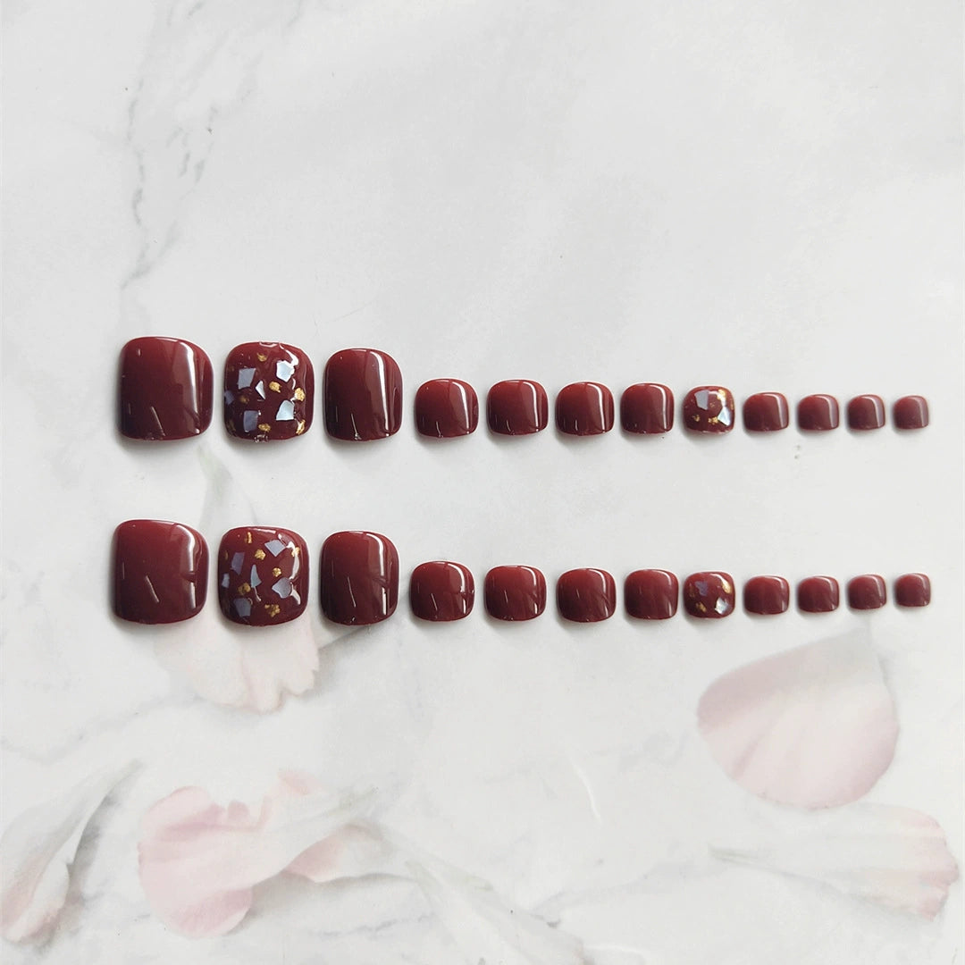 No.476 Red Toenails Patch 24pcs/Set