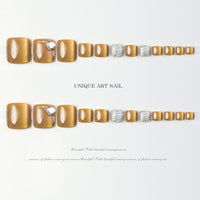 No.603 Summer  Cat's Eye Toenails Patch 24pcs/Set
